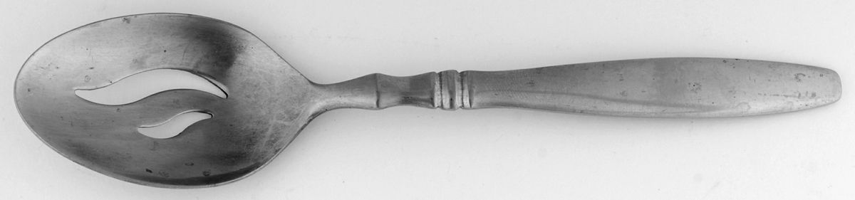 Brompton (Stainless) Pierced Tablespoon (Serving Spoon) by Reed & Barton-1