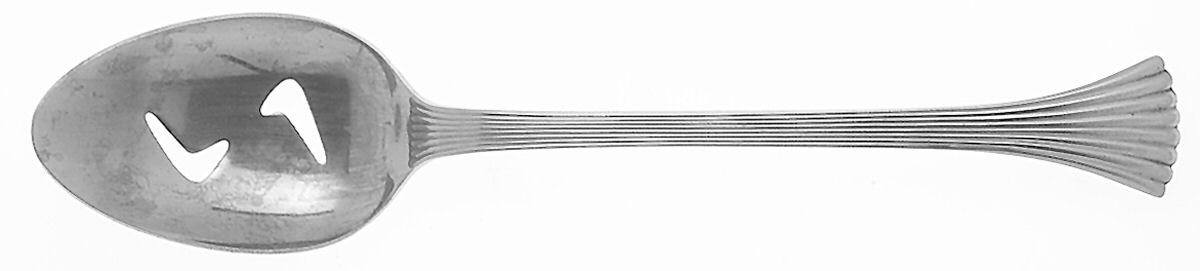 Bretton Woods-Shell (Stainless) Pierced Tablespoon (Serving Spoon) by Reed & Barton-1