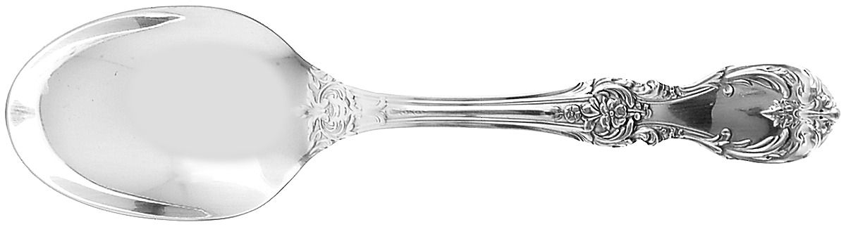 Burgundy (Sterling, 1949, No Monograms) Straight Handle Baby Spoon by Reed & Barton-1