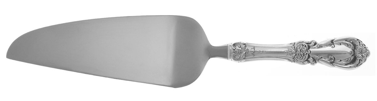 Burgundy (Sterling, 1949, No Monograms) Pie and Cake Server with Stainless Blade HC by Reed & Barton-1