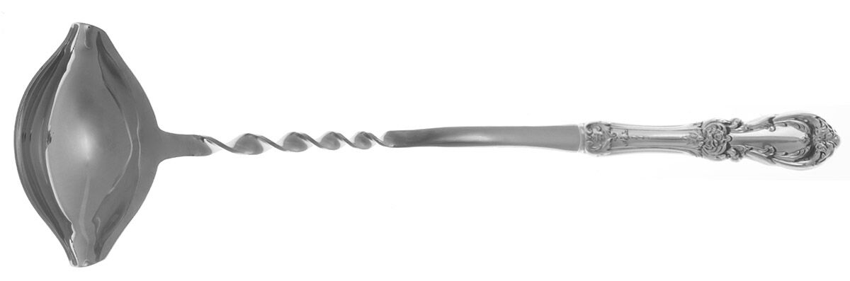 Burgundy (Sterling, 1949, No Monograms) Punch Ladle with Stainless Bowl HC by Reed & Barton-1