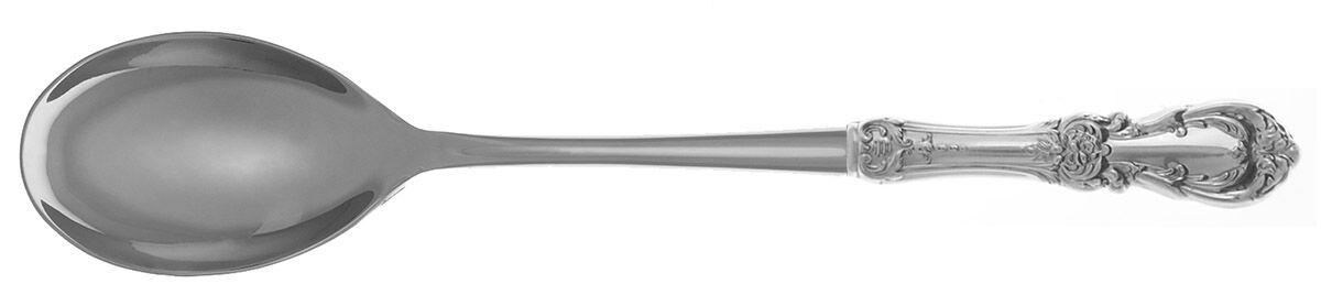 Burgundy (Sterling, 1949, No Monograms) Dressing Spoon with Stainless Bowl HC by Reed & Barton-1