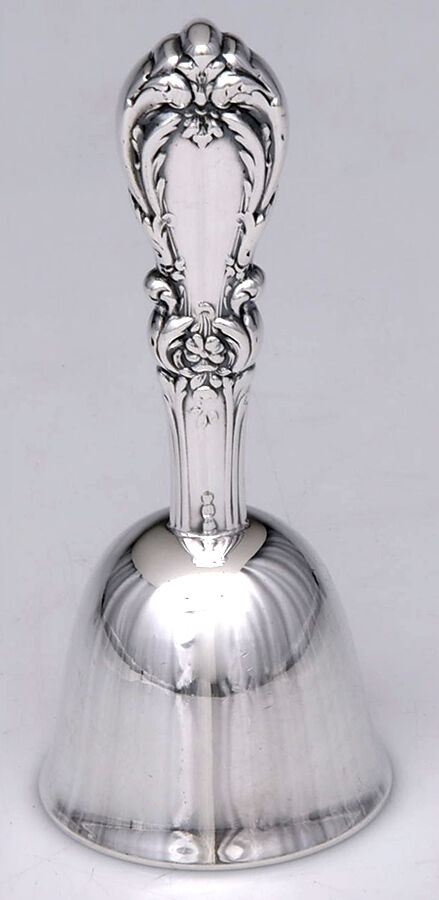 Burgundy (Sterling, 1949, No Monograms) Bell (w/Silverplate Bowl) by Reed & Barton-1