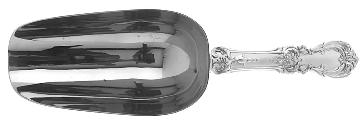 Burgundy (Sterling, 1949, No Monograms) Ice Scoop with Silverplate Bowl by Reed & Barton-1