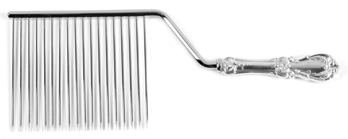 Burgundy (Sterling, 1949, No Monograms) Cake Breaker with Stainless Prongs by Reed & Barton-1