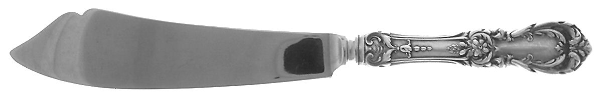 Burgundy (Sterling, 1949, No Monograms) Cake Slicer with Stainless Blade by Reed & Barton-1