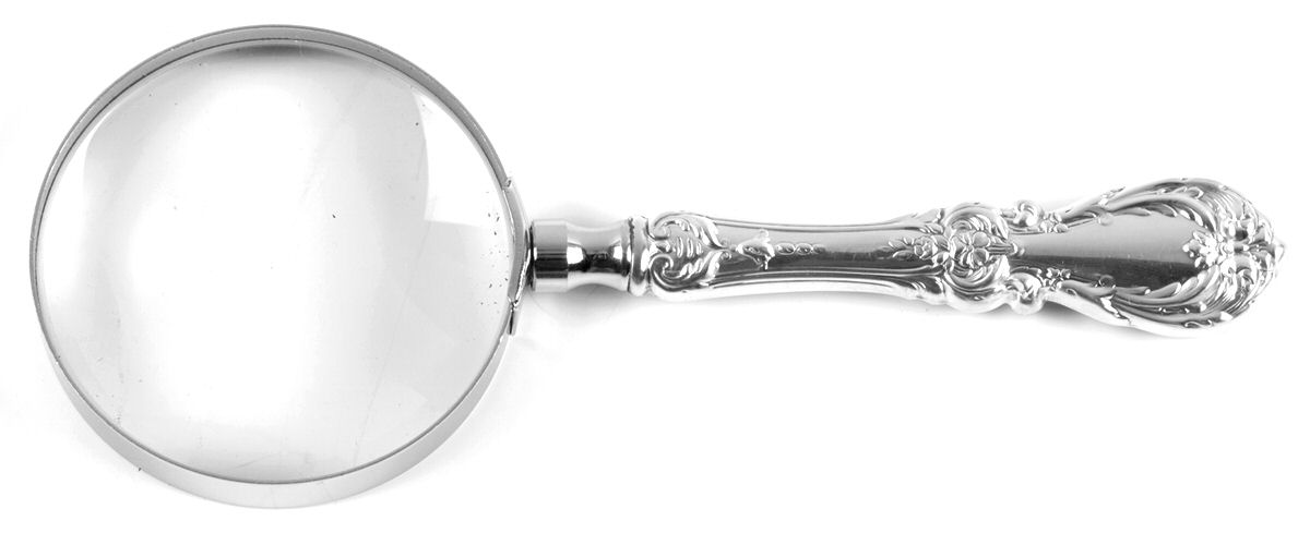 Burgundy (Sterling, 1949, No Monograms) Magnifying Glass by Reed & Barton-1