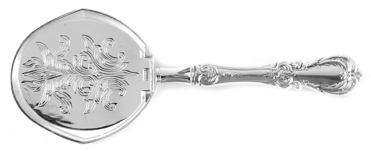 Burgundy (Sterling, 1949, No Monograms) Tea Bag Press Hollow Handle Silverplate Press by Reed & Barton-1
