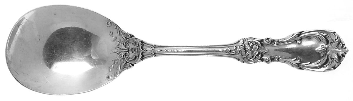 Burgundy (Sterling, 1949, No Monograms) Small Solid Smooth Casserole Spoon by Reed & Barton-1