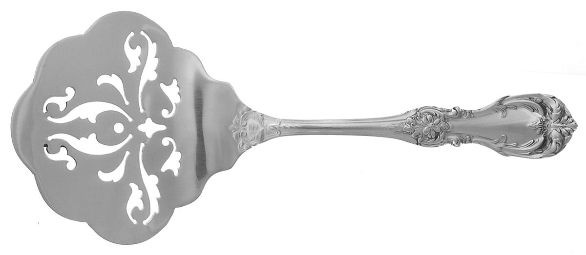 Burgundy (Sterling, 1949, No Monograms) Large Anniversary Cucumber Server by Reed & Barton-1