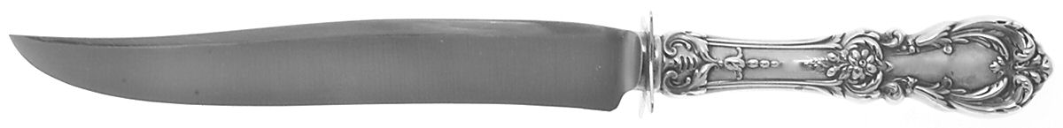 Burgundy (Sterling, 1949, No Monograms) Small Steak Carving Knife with Stainless Blade by Reed & Barton-1