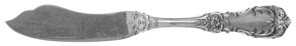 Burgundy (Sterling, 1949, No Monograms) Flat Handle Master Butter Knife by Reed & Barton-1