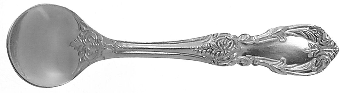 Burgundy (Sterling, 1949, No Monograms) Individual Salt Spoon by Reed & Barton-1