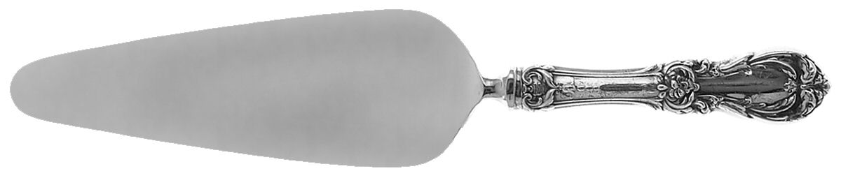 Burgundy (Sterling, 1949, No Monograms) Pie Server with Stainless Blade by Reed & Barton-1