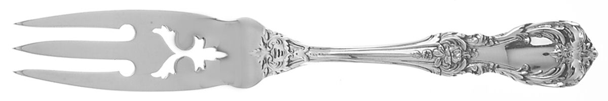 Burgundy (Sterling, 1949, No Monograms) Lemon Fork by Reed & Barton-1