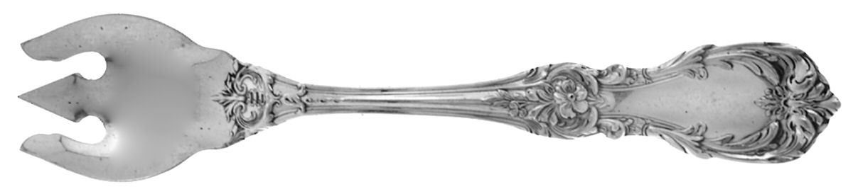 Burgundy (Sterling, 1949, No Monograms) Ice Cream Fork HC by Reed & Barton-1