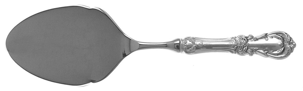 Burgundy (Sterling, 1949, No Monograms) Pastry Server with Stainless Blade by Reed & Barton-1