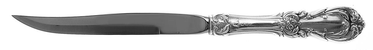 Burgundy (Sterling, 1949, No Monograms) Individual Steak Knife w/Bevel Blade by Reed & Barton-1