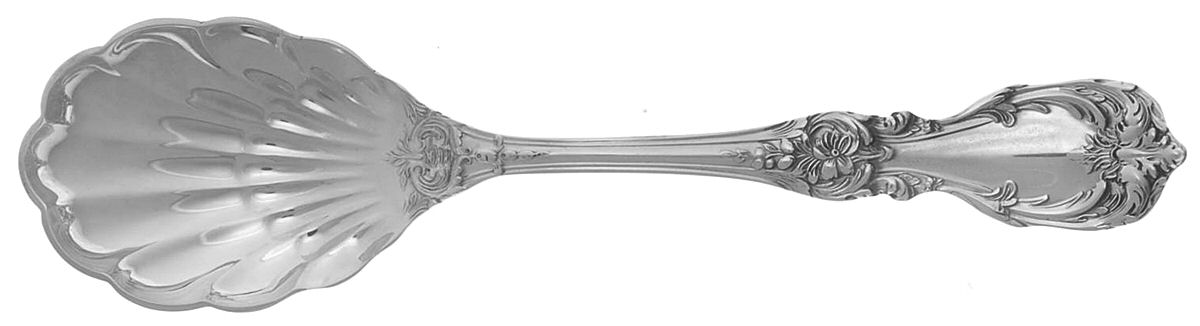 Burgundy (Sterling, 1949, No Monograms) Sugar Shell Spoon by Reed & Barton-1