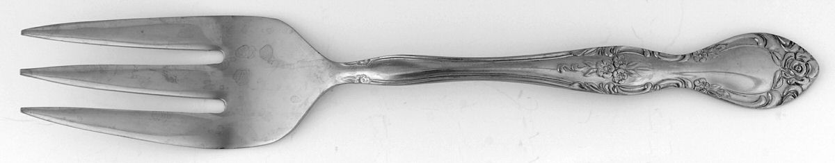 Candace-Andrea (Stainless) Medium Solid Cold Meat Serving Fork by Reed & Barton-1