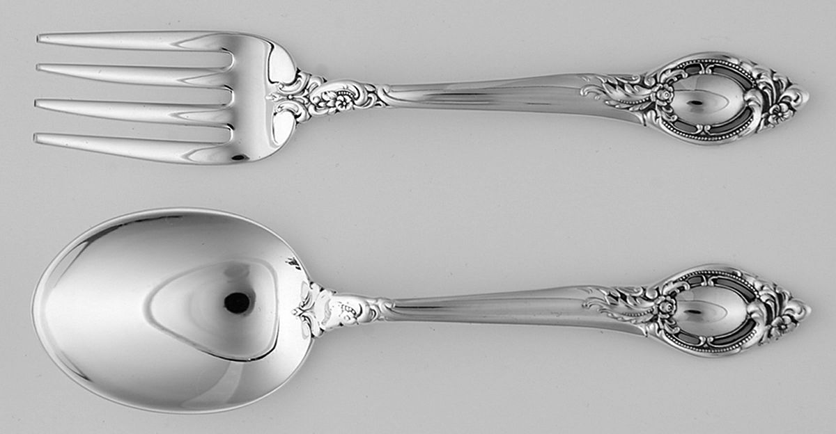 Cameo (Sterling, 1959) 2 Pc Baby Set (BF, BS) by Reed & Barton-1
