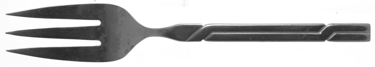 Camelback (Stainless) Medium Solid Cold Meat Serving Fork by Reed & Barton-1