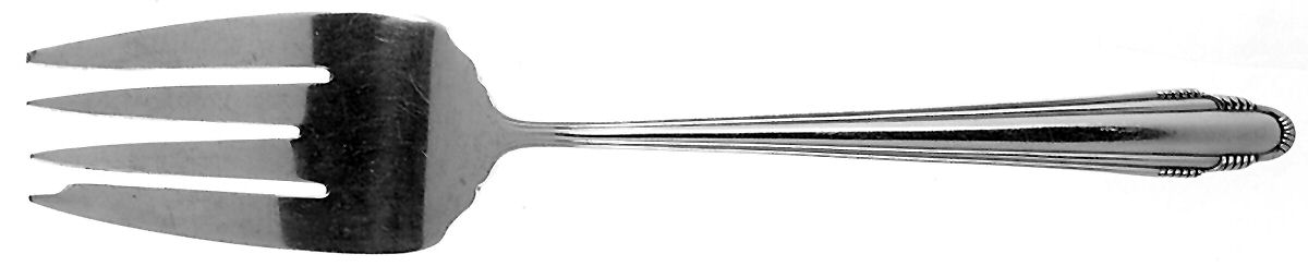 Candide (Silverplate, 1929) Large Solid Cold Meat Serving Fork by Reed & Barton-1
