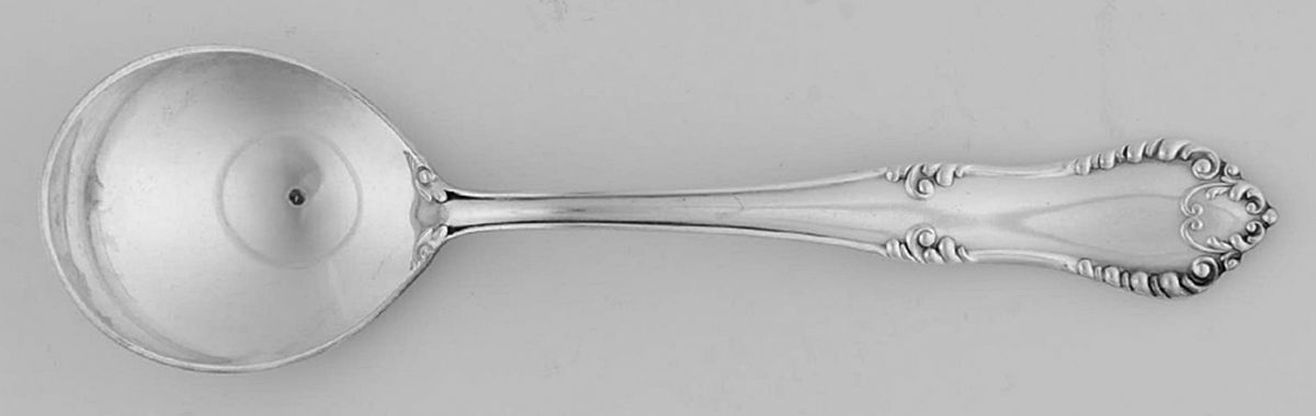 Carlton (Silverplate, 1896) Round Bowl Soup Spoon (Cream Soup) by Reed & Barton-1