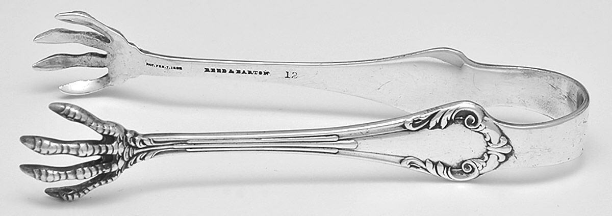 Cecil (Silverplate, 1899) Sugar Tongs by Reed & Barton-1
