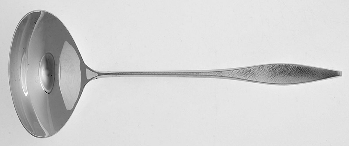 Cellini (Sterling, 1967, No Monograms) Solid Piece Cream Ladle by Reed & Barton-1