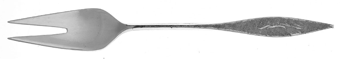 Cellini-Engraved (Sterling, 1967) Lemon Fork by Reed & Barton-1