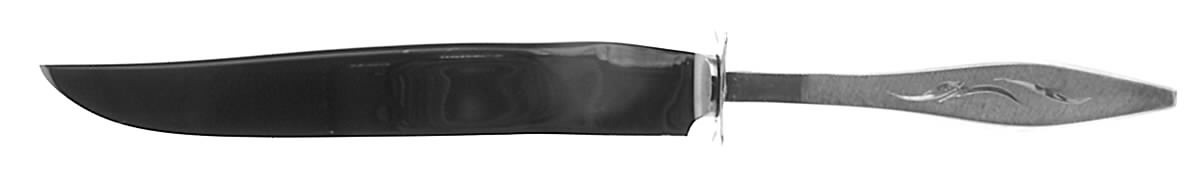 Cellini-Engraved (Sterling, 1967) Small Steak Carving Knife with Stainless Blade by Reed & Barton-1