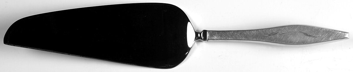 Cellini-Engraved (Sterling, 1967) Pie & Cake Server with Stainless Blade by Reed & Barton-1