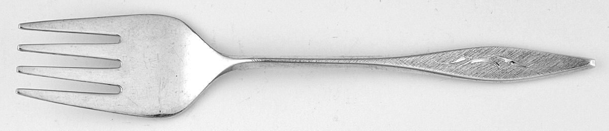 Cellini-Engraved (Sterling, 1967) Baby Fork by Reed & Barton-1