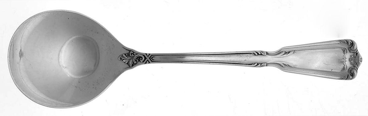 Chambord (Sterling) Round Bowl Soup Spoon (Bouillon) by Reed & Barton-1