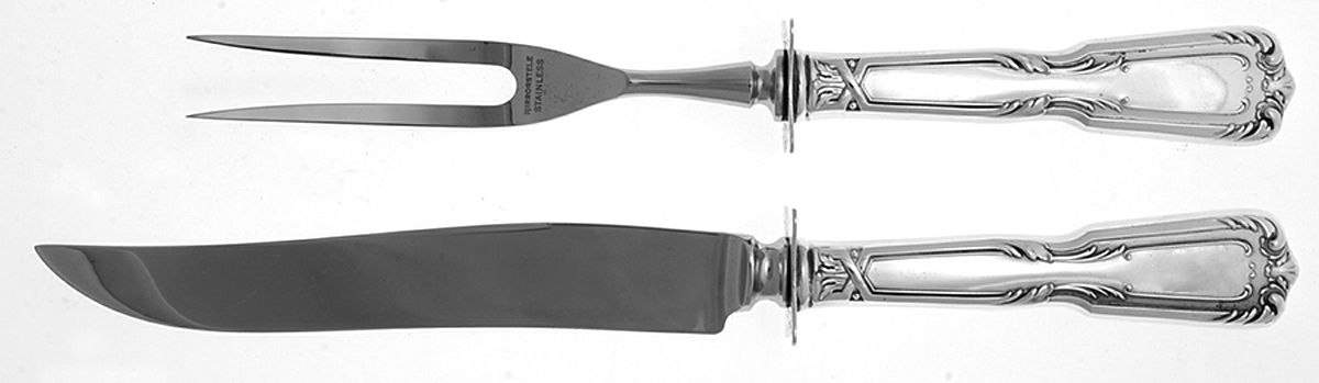 Chambord (Sterling) Small Steak 2-Piece Carving Set w/Stainless Blade by Reed & Barton-1