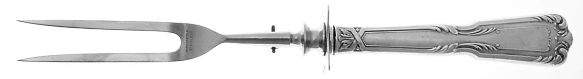 Chambord (Sterling) Lg Carving/Roast Fork-Stn Prong w/Sterling Guard by Reed & Barton-1