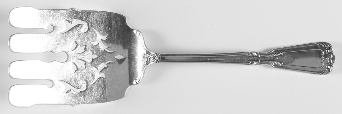 Chambord (Sterling) Large Solid Asparagus Serving Fork by Reed & Barton-1