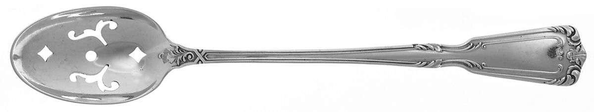 Chambord (Sterling) Pierced Bowl Short Handle Olive Spoon by Reed & Barton-1