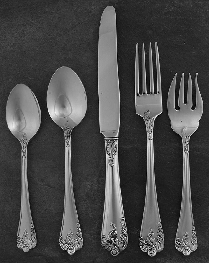 Chardonnay (Stainless, 1988) 40 Piece Estate Set by Reed & Barton-1