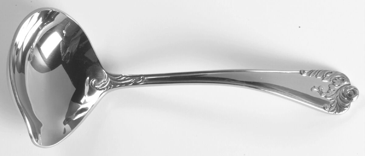 Chardonnay (Stainless, 1988) Solid Gravy Ladle by Reed & Barton-1
