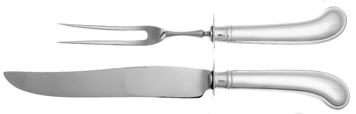 Classic Fashion (Sterling, 1926) Small Stainless Blade 2-Piece Steak Carving Set by Reed & Barton-1