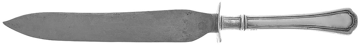 Clovelly (Sterling, 1912) Small Carving Knife W/Sterling Guard by Reed & Barton-1