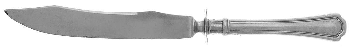 Clovelly (Sterling, 1912) Large Stainless Blade Roast Carving Knife by Reed & Barton-1