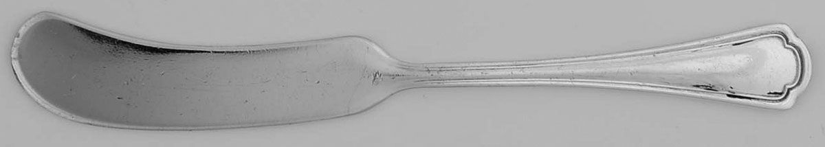 Clovelly (Silverplate, 1920) Flat Handle Butter Spreader by Reed & Barton-1