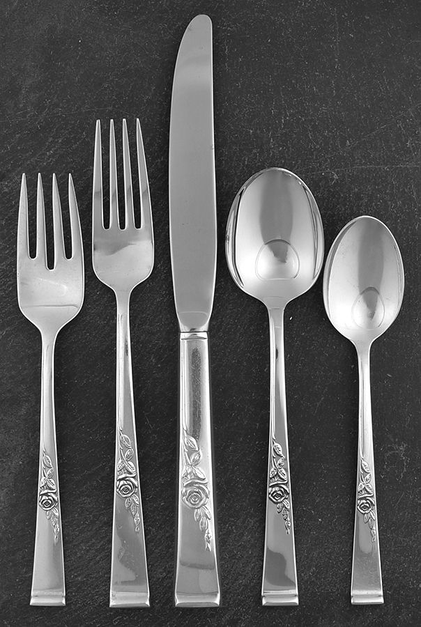 Classic Rose (Sterling, 1954) 40 Piece Estate Set by Reed & Barton-1
