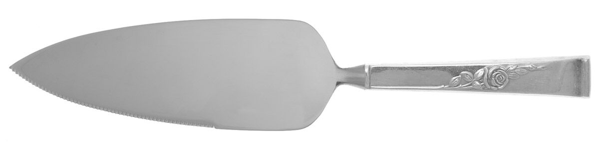 Classic Rose (Sterling, 1954) Pie Server with Serrated Stainless Blade HC by Reed & Barton-1
