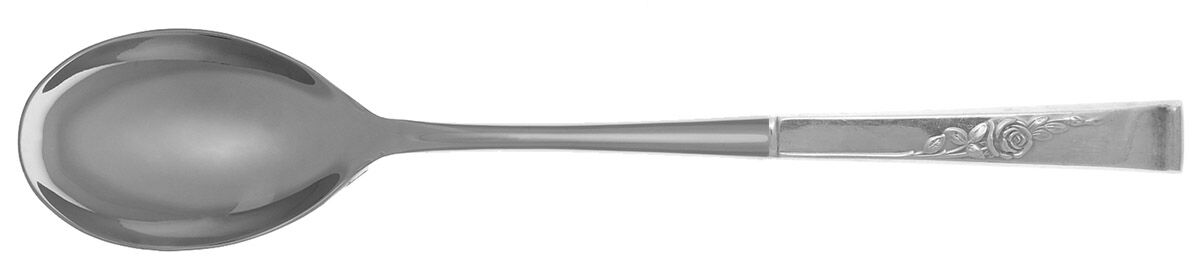 Classic Rose (Sterling, 1954) Dressing Spoon with Stainless Bowl HC by Reed & Barton-1