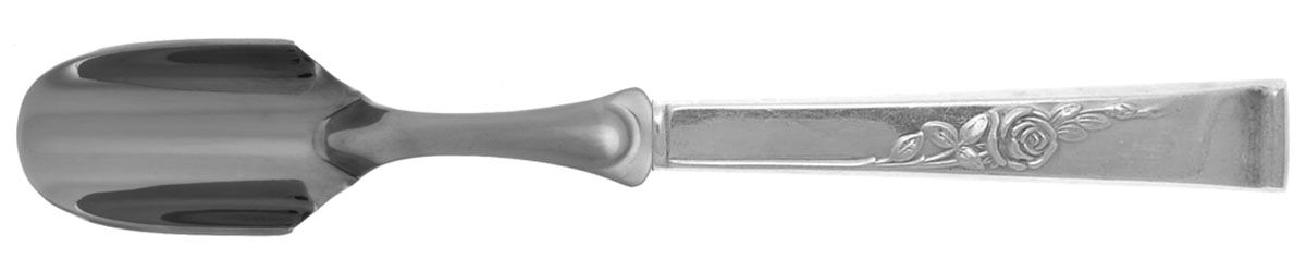Classic Rose (Sterling, 1954) Cheese Scoop with Stainless Scoop HC by Reed & Barton-1