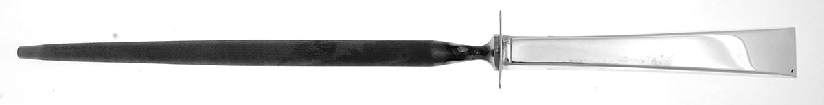 Classic Rose (Sterling, 1954) Large Steel Rod Knife Sharpener by Reed & Barton-1